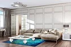 Tapete Wilton - Pardos (azul)