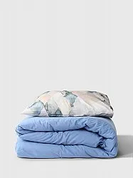 Conjunto de capa de edredão - Blanca (bege/azul)