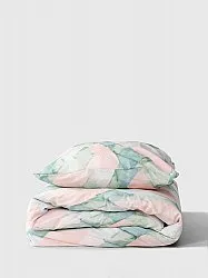 Conjunto de capa de edredão - Blanca (rosa/verde)