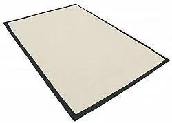 Tapete de sisal - Agave (preto/offwhite)