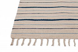 Tapete de algodão - Boda (branco/azul)