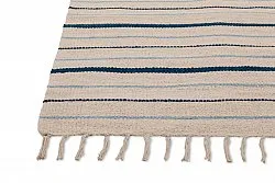 Tapete de algodão - Boda (branco/azul)