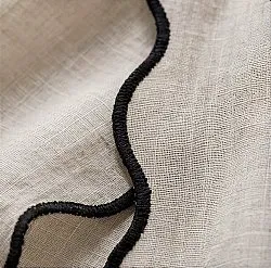 Conjunto de 2 cortinas - Cortina de algodão Yrsa (bege claro)