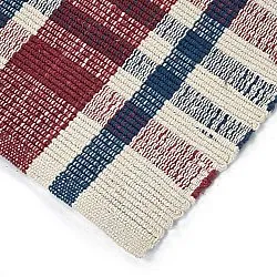 Tapete de algodão - Husvik (creme/multicolorido)