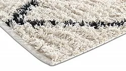 Tapetes felpudos - Alcott Natural Cotton Shaggy (preto/branco)