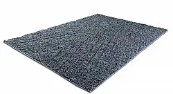 Tapetes felpudos - Kendra Natural Cotton Shaggy (cinza/preto)