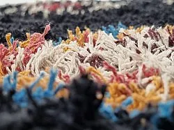 Tapetes felpudos - Marden Natural Cotton Shaggy (preto/multi)
