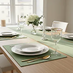 Trilhos de mesa - Niva (verde claro)
