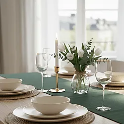 Trilhos de mesa - Niva (verde escuro)