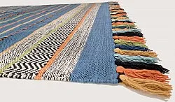 Tapete de algodão - Bouira (azul/multi)