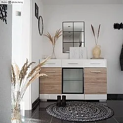 Tapete redondo - Brussels Diamond (preto)