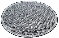 Tapete redondo - Monsaraz (preto)