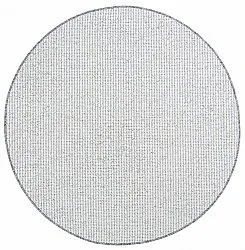 Tapete redondo - Bergen (prata)