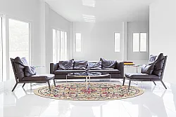 Tapete redondo - Castro (multicolorido)