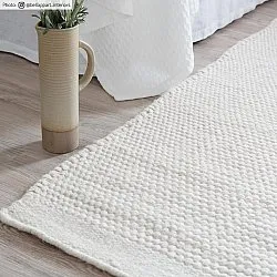 Tapete de lã - Coastal (branco)
