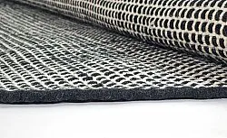 Tapete redondo - Coastal (preto/branco)