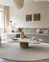 Tapete redondo - Coastal (cream)