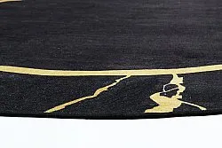 Tapete redondo - Cerasia (preto/dourado)