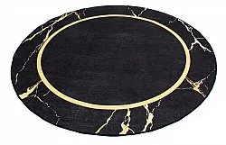 Tapete redondo - Cerasia (preto/dourado)