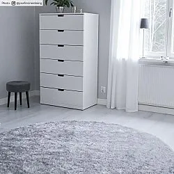 Tapetes redondos - Cosy (prata)