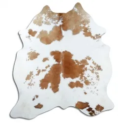 Couro de vaca - marrom/branco 1510