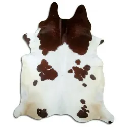 Couro de vaca - marrom/branco 1520