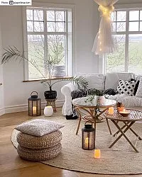 Tapetes redondos - Flätan (juta)