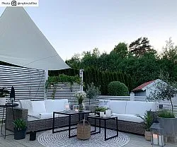 Tapete redondo - Brussels Swirl (cinza)