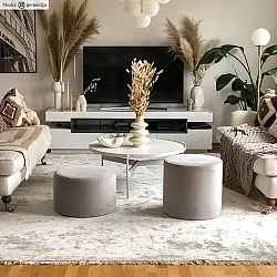 Tapete Wilton - Art Silk (cinza claro/bege)