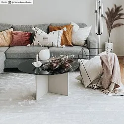 Tapete Wilton - Art Silk (cinza claro/bege)