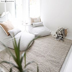 Tapete de lã - Avafors Wool Bubble (bege)
