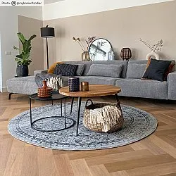 Tapete redondo - Peking Noble (cinza)