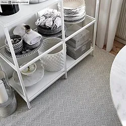 Tapete de algodão - Saltnes (bege)