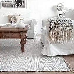 Tapete de retalhos - Silje (branco)