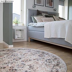 Tapete redondo - Toujane (cinza)