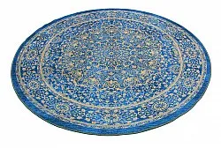 Tapete redondo - Vinadio (azul/dourado)