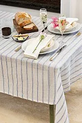 Toalha de mesa de linho Dalia (branco)