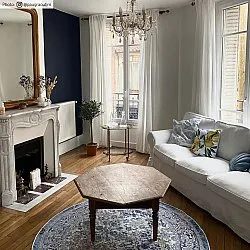 Tapete redondo - Denizli (azul)