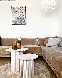 Tapetes redondos - Aranga Super Soft Fur (bege)