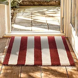 Tapete de entrada - Maida (borgonha/bege)