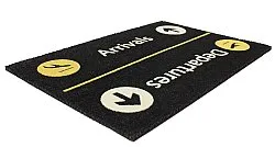 Tapete de entrada - Airport (preto)
