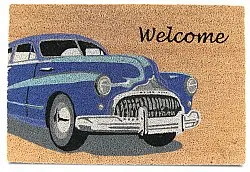 Tapete de entrada - Car (azul)