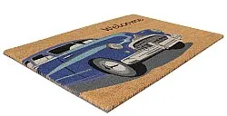 Tapete de entrada - Car (azul)
