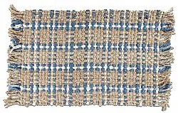 Tapete de entrada - River (natural/azul)