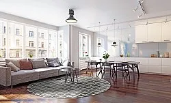 Tapete redondo - Gabes (cinza)