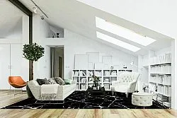 Tapete Wilton - Vieste (preto/branco)