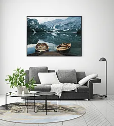 Tapete redondo - Ekual (azul/cinza/dourado)