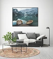 Tapete redondo - Douz (vermelho/multicolorido)