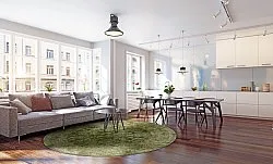 Tapete redondo - Denizli (verde)