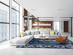 Tapete Wilton - Taknis (azul)